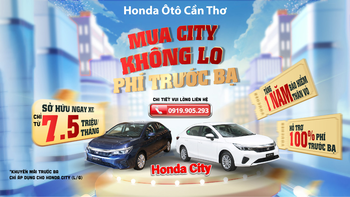 Mua City Không Lo Phí Trước Bạ